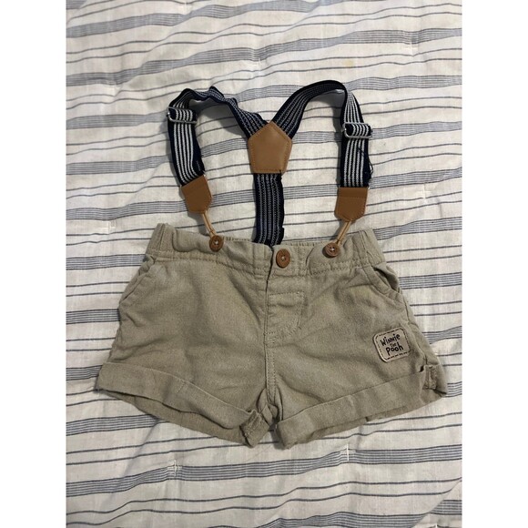 Disney Baby Other - Winnie the Pooh Disney Baby Suspender Shorts - Size Newborn